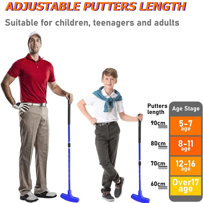 PM003 Golf Putting Mat Set Indoor Outdoor Training Aid Practice Blanket with Alignment Lines - 4