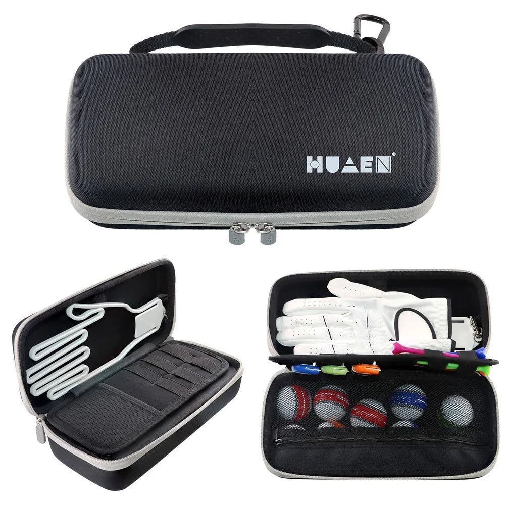 MIS517 Golf Accessories Hard Shell Storage Case Dust-Proof Protective Box with Glove Holder - 2