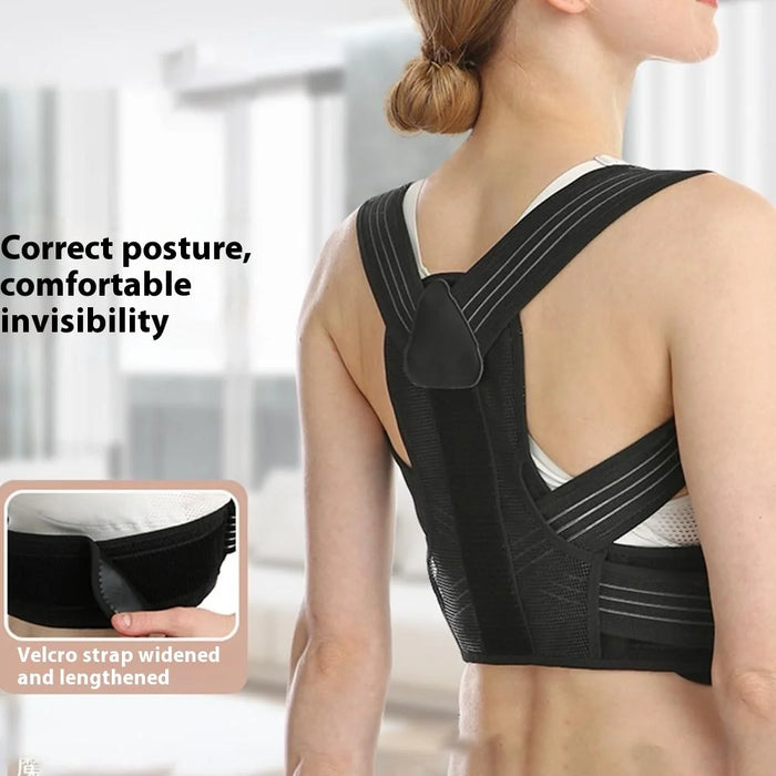 Posture Corrector Back Support Breathable Anti Hunchback Spine Alignment Fixation Brace - XS - 6