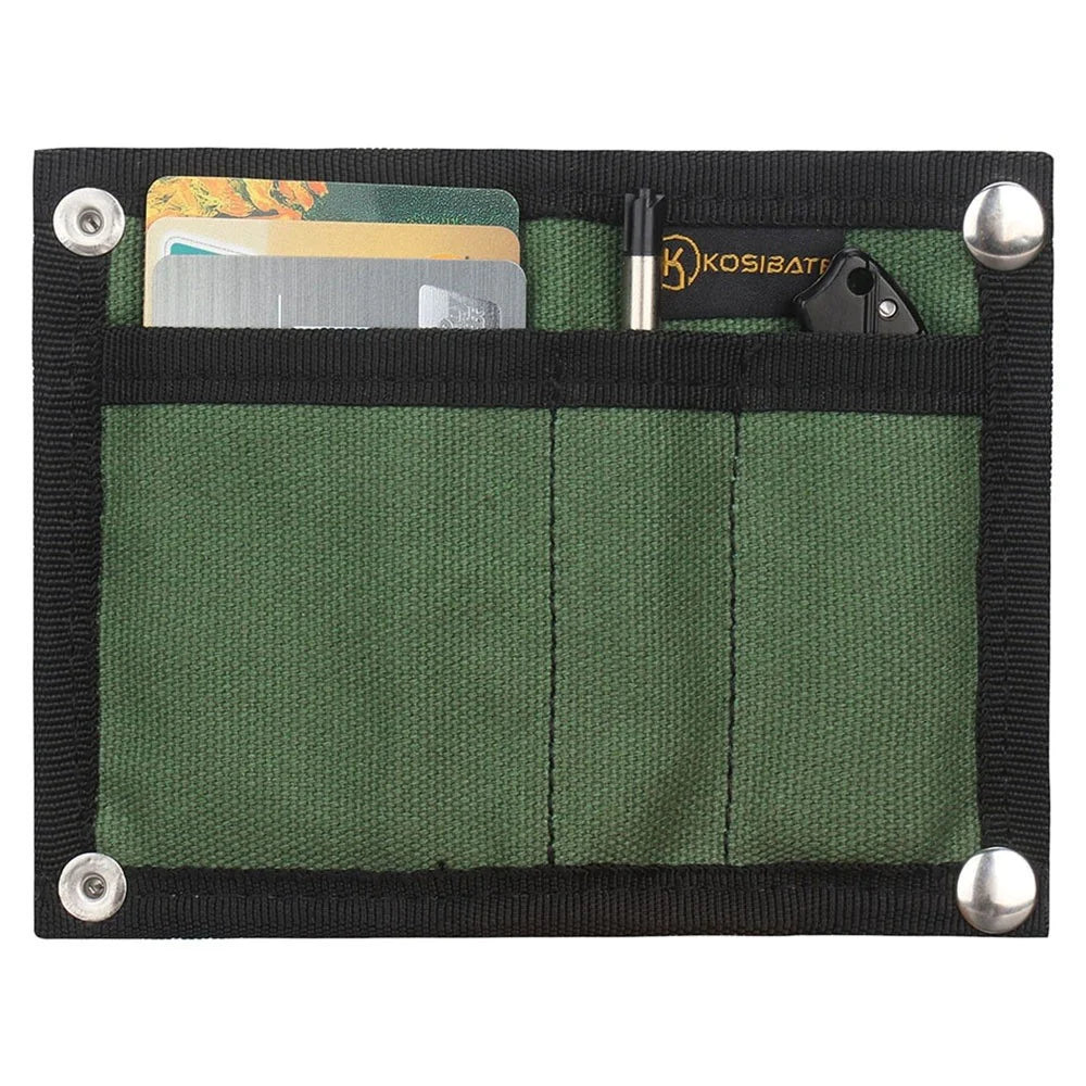 KOSIBATE H241 Portable Outdoor Tactical EDC Tool Storage Bag Foldable Credit Card Holder Pouch - Green - 2