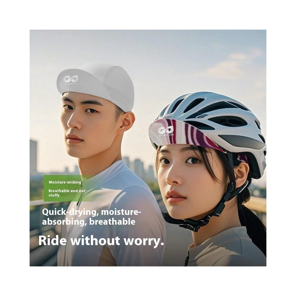 GOLOVEJOY XMZ293 Anti Slip Cycling Helmet Liner Cap Quick Dry Sun Protection Visor Hat with Brim - Style B - 2