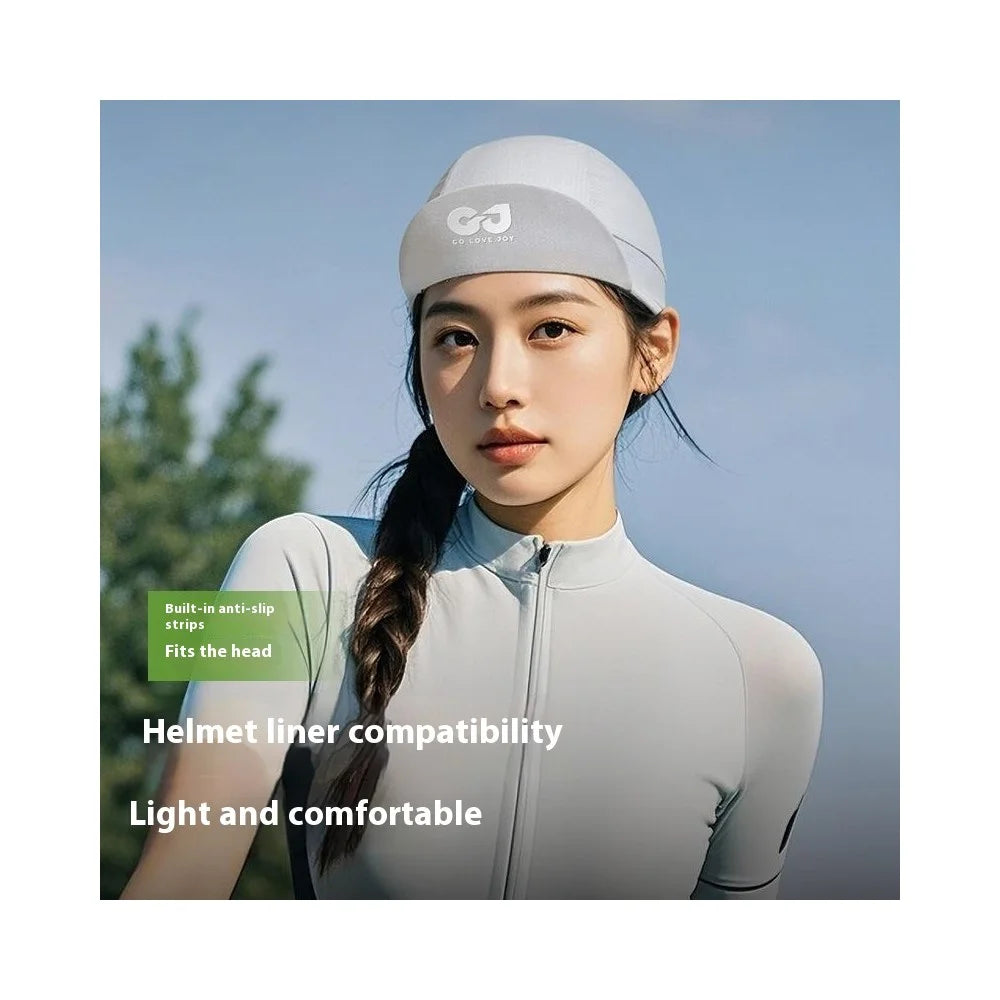 GOLOVEJOY XMZ293 Anti Slip Cycling Helmet Liner Cap Quick Dry Sun Protection Visor Hat with Brim - Style B - 4