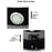 2025D14 Winter Windproof Knit Beanie Hat Face Mask Neck Warmer 3-Piece Set - Black+Grey - 6