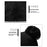 2025D14 Winter Windproof Knit Beanie Hat Face Mask Neck Warmer 3-Piece Set - Black+Grey - 7
