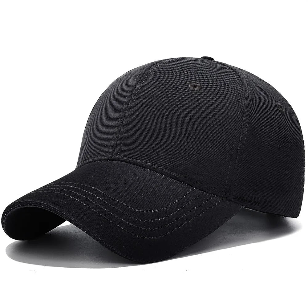 2025181 Four Season Baseball Cap Sunproof Polyester Cotton Stylish Gradient Hat - Black - 1