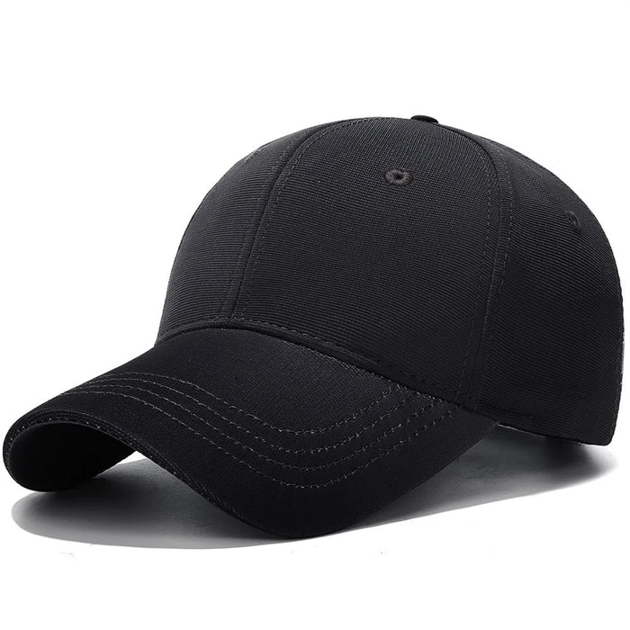 2025181 Four Season Baseball Cap Sunproof Polyester Cotton Stylish Gradient Hat - Black - 1