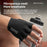 ROCKBROS 1 Pair Road Mountain Bike Cycling Gloves Half Finger Shock Absorbing Palm Pad Sports Gloves - Black S - 5