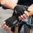 ROCKBROS 1 Pair Road Mountain Bike Cycling Gloves Half Finger Shock Absorbing Palm Pad Sports Gloves - Black S - 6