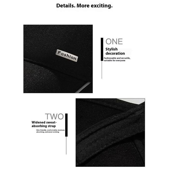 2025d20 Baseball Cap Middle-Aged Elderly Men Winter Outdoor Windproof Warm Ear Protection Hat - Black - 7