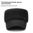 2025d19 Men Winter Outdoor Hat Warm Fleece Lined Earflap Cap Adjustable Flat Top Hat - Black - 2
