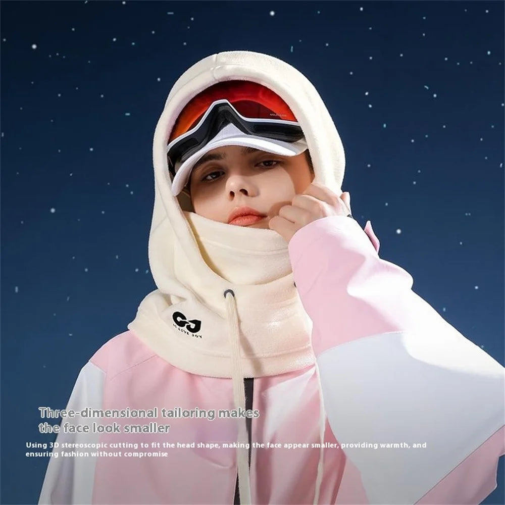 GOLOVEJOY DMZ96 Winter Polar Fleece Balaclava Snood Outdoor Cycling Neck Warmer Windproof Face Mask - Khaki - 4