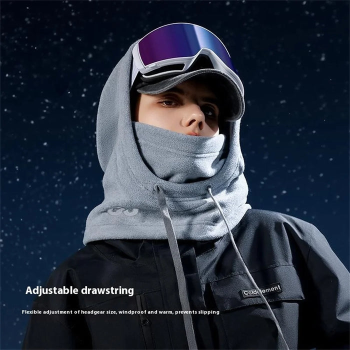 GOLOVEJOY DMZ96 Winter Polar Fleece Balaclava Snood Outdoor Cycling Neck Warmer Windproof Face Mask - Khaki - 5