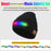 M1-BTD4 Colorful LED Light Warm Beanie Hat Night Running Bluetooth-Compatible Music Cap - Black - 4