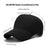 Four Seasons Baseball Cap Men Women High Crown Sun Protection Hat with Copper Ring Vent Holes - Black - 2