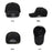 Four Seasons Baseball Cap Men Women High Crown Sun Protection Hat with Copper Ring Vent Holes - Black - 7