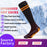 1 Pair Rechargeable Heated Socks 3 Temperature Settings Foot Heating Winter Socks with 2 5000mAh Batteries - Orange - 4
