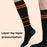 1 Pair Rechargeable Heated Socks 3 Temperature Settings Foot Heating Winter Socks with 2 5000mAh Batteries - Orange - 7