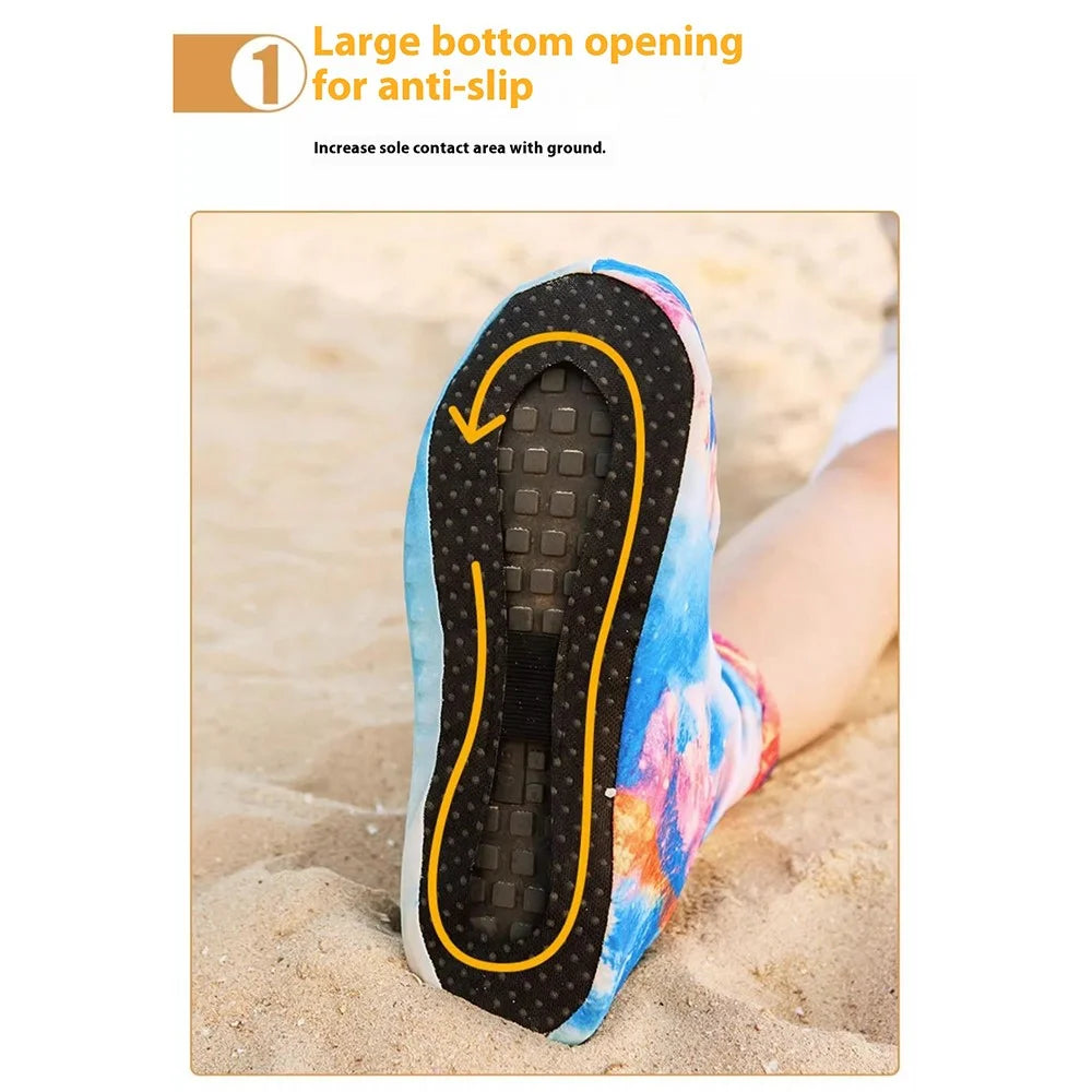 1 Pair Desert Hiking Anti Sand Shoe Covers Outdoor Travel Shoe Protection Cover - Starry Sky / XS - 6
