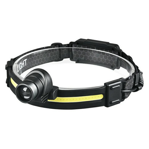 K668 Motion Sensor Headlamp 90 Degree Adjustable Spotlight and Floodlight Zoomable COB Flashlight Camping Head Light - 1