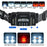 K668 Motion Sensor Headlamp 90 Degree Adjustable Spotlight and Floodlight Zoomable COB Flashlight Camping Head Light - 2
