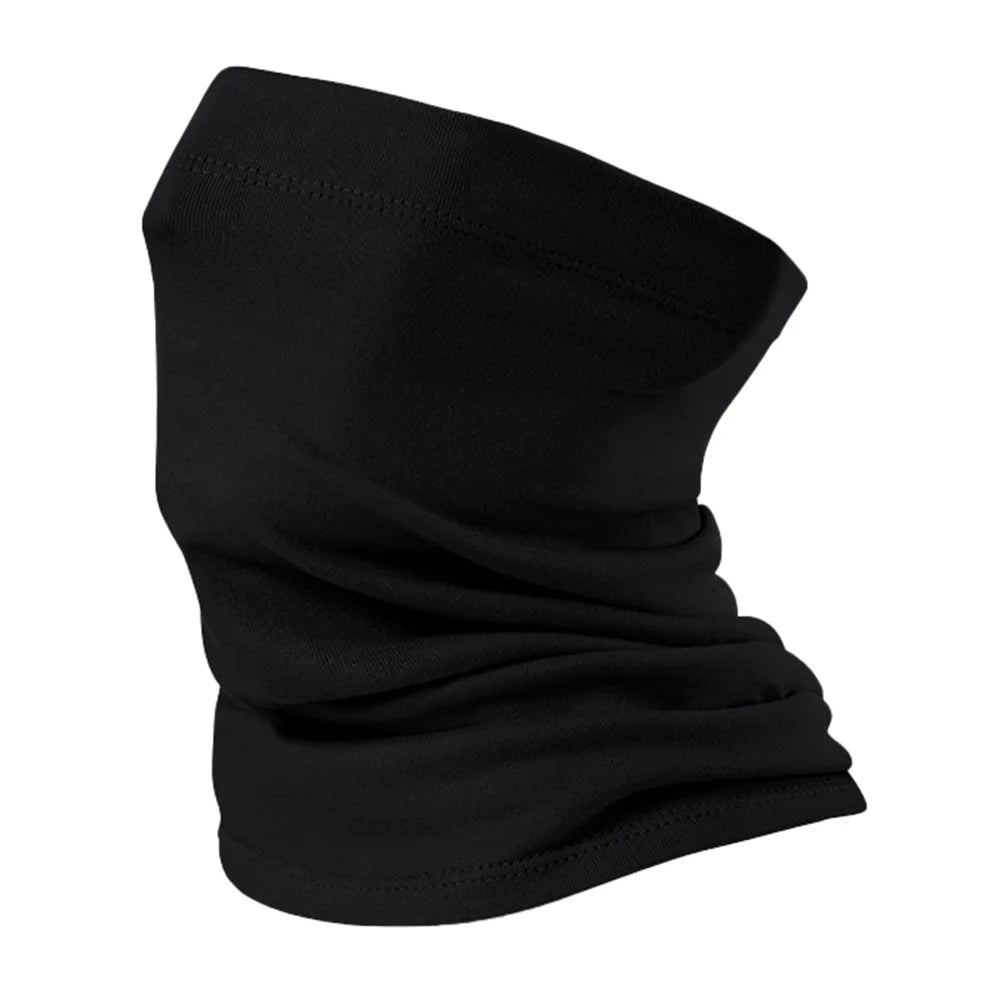 DTJ58 Winter Thermal Cycling Face Mask Windproof Elastic Neck Gaiter for Outdoor Skiing Snowboarding - Black - 1