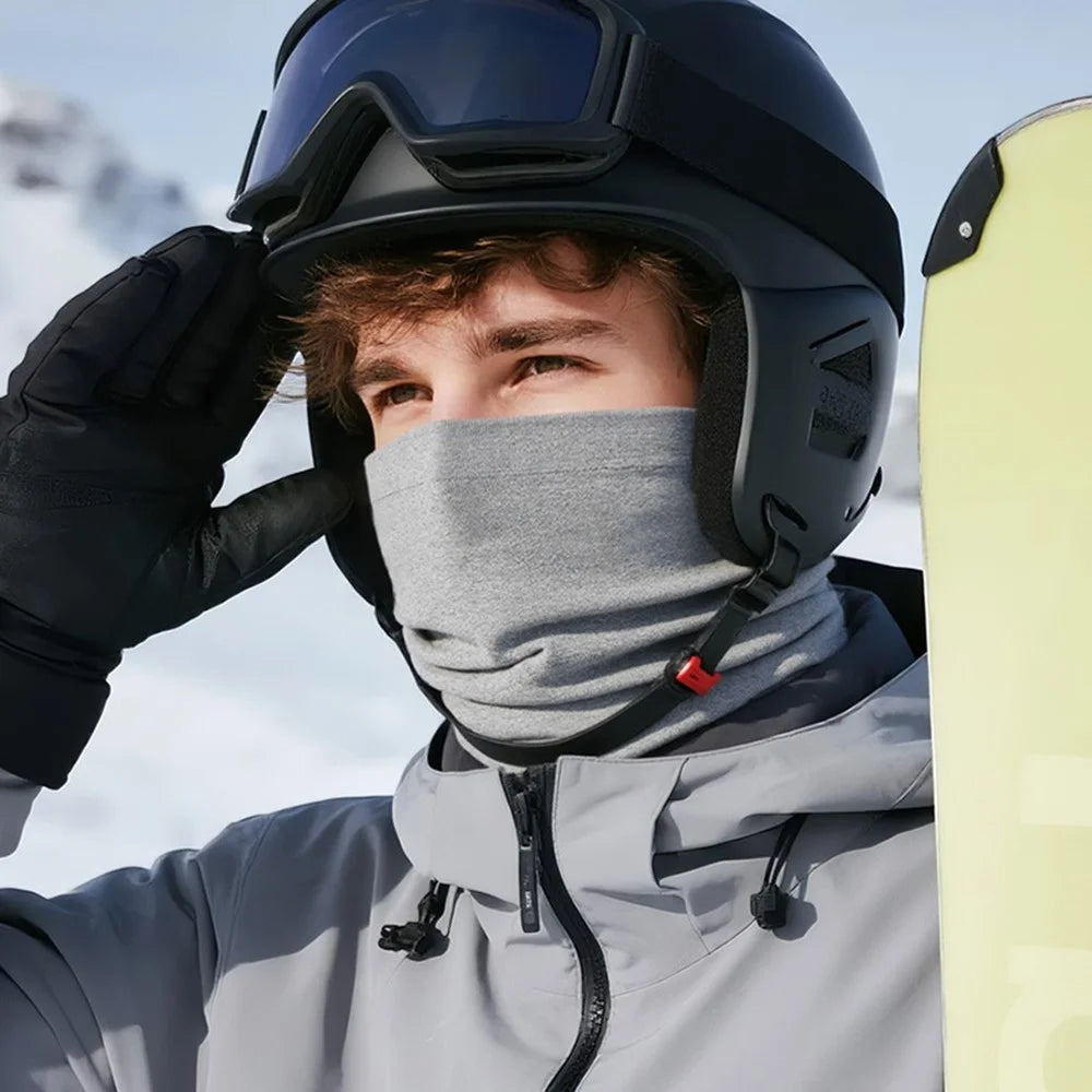 DTJ58 Winter Thermal Cycling Face Mask Windproof Elastic Neck Gaiter for Outdoor Skiing Snowboarding - Black - 4