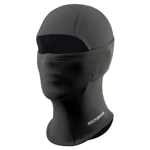 ROCKBROS Children Fleece Balaclava Warm Face Mask Cycling Skiing Cap Face Neck Warmer for Outdoor Activities - Black - 1