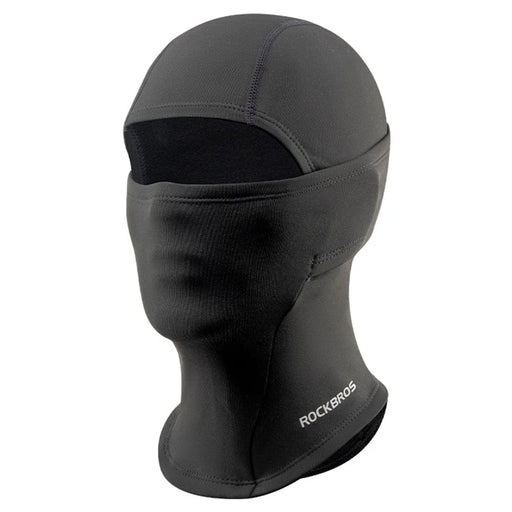 ROCKBROS Children Fleece Balaclava Warm Face Mask Cycling Skiing Cap Face Neck Warmer for Outdoor Activities - Black - 1
