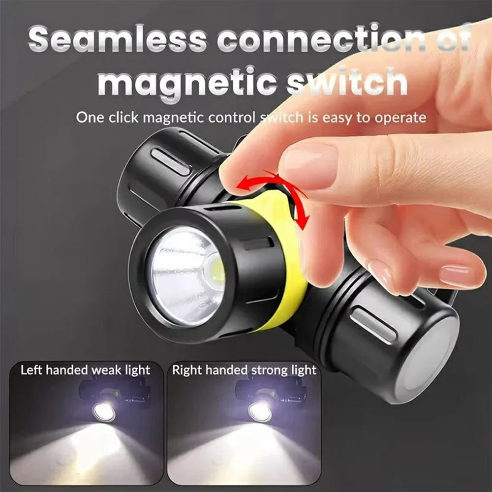 D1379 Professional XHP70 LED Scuba Diving Headlamp IPX8 Waterproof High Low Beam Underwater Head Torch (No Battery) - 3
