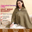 150 x 85cm Heated Blanket for Nap 9 Heating Zones USB Powered Winter Electric Heating Shawl (without Power Bank) - Apricot - 5