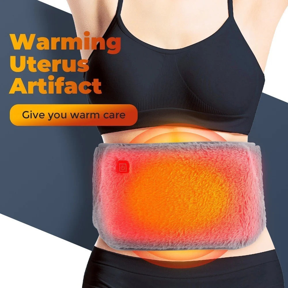 2 In 1 USB Heated Waist Belt with Hand Warmer Graphene Heating Abdominal Warmer with 1.5m Extension Cord - 3