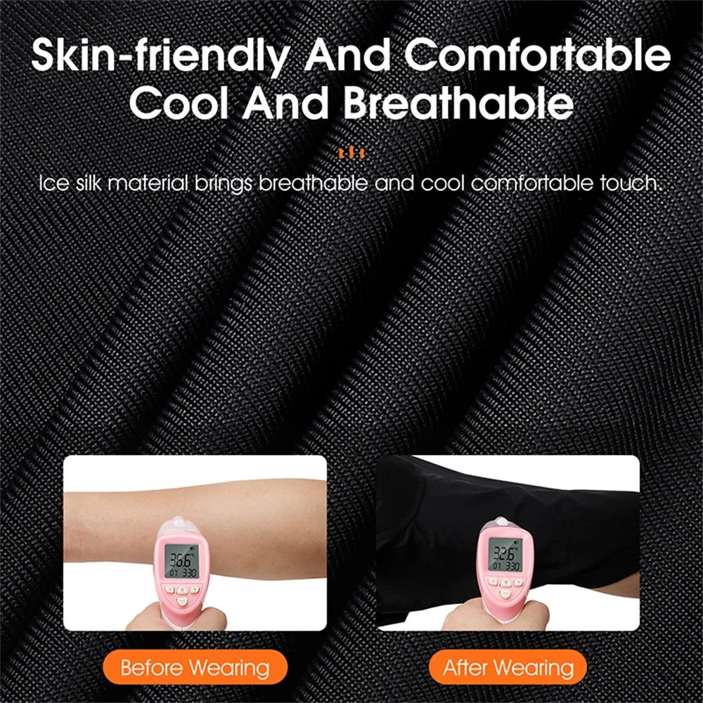 WEST BIKING YP0201341 Ice Silk Balaclava with Brim Breathable Helmet Liner Sun Protection Face Mask for Cycling / Fishing / Hiking - Black - 7