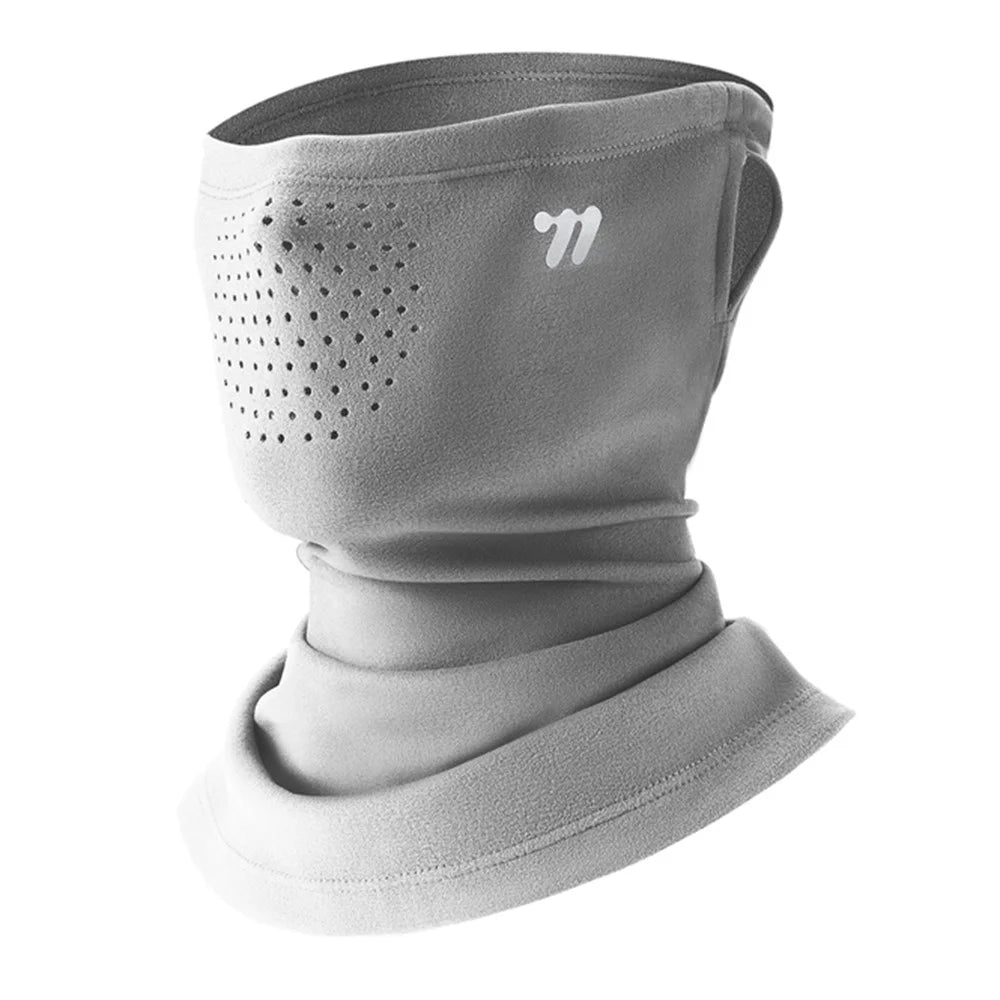 WEST BIKING YP0201478 Winter Cycling Face Mask with Ear Loop Windproof Neck Gaiter for Outdoor Sports - Light Grey - 1