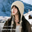 DMZ117 Handmade Knit Beanie Hat for Women Earflap Design Openwork Crochet Winter Skull Cap with Tassels - Wine Red - 2