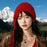 DMZ117 Handmade Knit Beanie Hat for Women Earflap Design Openwork Crochet Winter Skull Cap with Tassels - Wine Red - 4