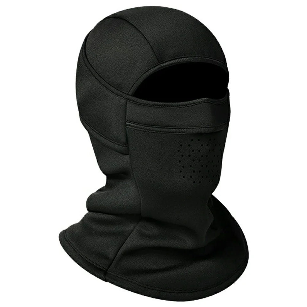 DTJ59 Winter Ski Face Mask for Men Women Outdoor Cycling Breathable Balaclava Fleece Lined Windproof Neck Gaiter - 1
