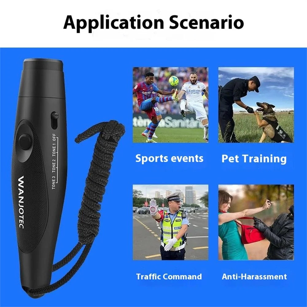 WANJOTEC Electronic Whistle 125dB Loud Emergency Safety Whistle for Referee Coaches Teacher Outdoor Sports - Black - 5