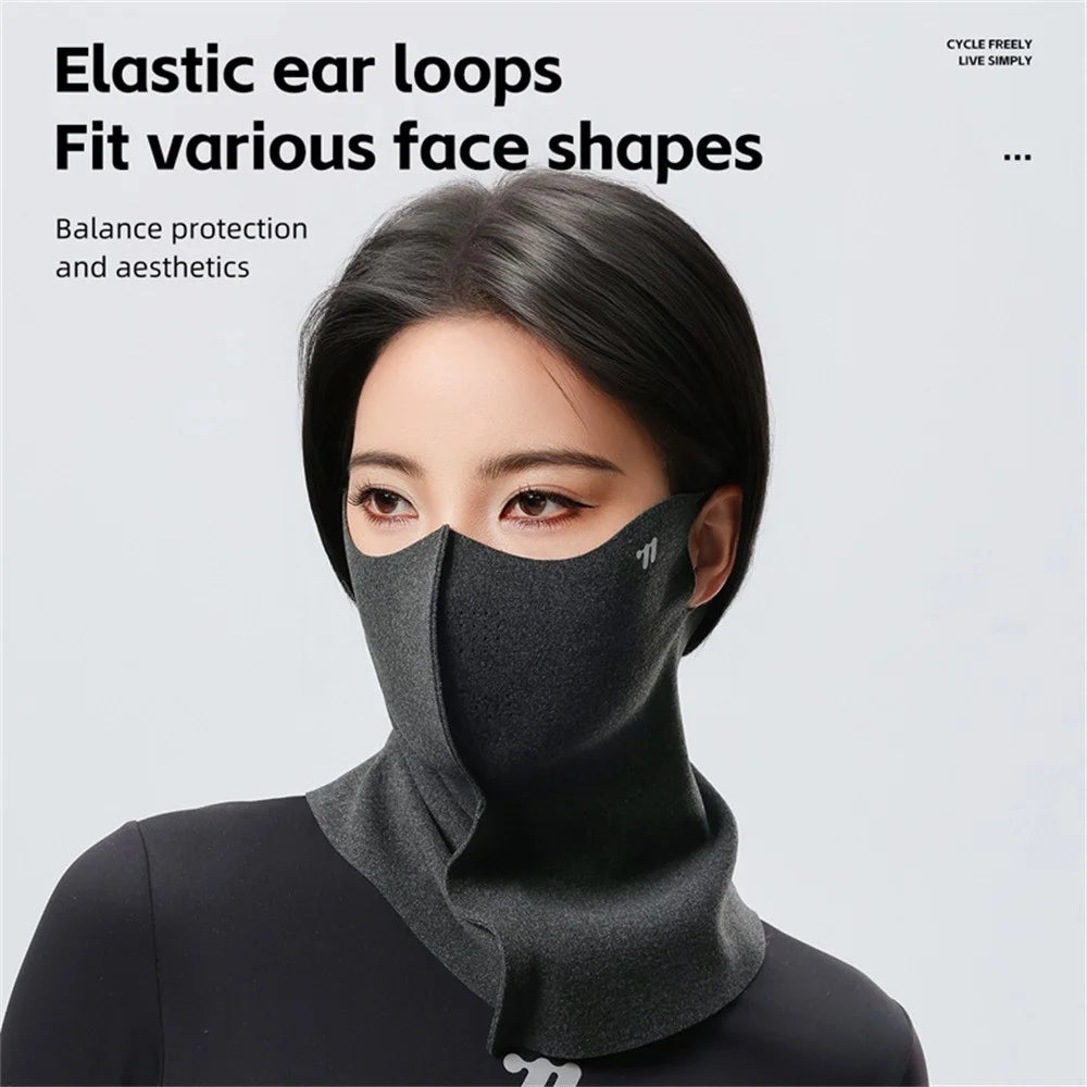 WEST BIKING YP0201483 3D Cutting Cycling Face Mask Windproof Neck Gaiter for Outdoor Bike Riding - Black - 6