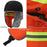 Winter Safety Hat with Reflective Strips Fleece Lined Trapper Hat Warm Protective Headwear for Outdoor - Orange - 4