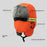 Winter Safety Hat with Reflective Strips Fleece Lined Trapper Hat Warm Protective Headwear for Outdoor - Orange - 6