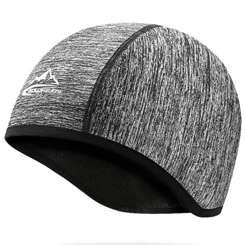 GOLOVEJOY DMZ45 Winter Cycling Cap Thermal Fleece Outdoor Sports Hat Waterproof Windproof Ear Protection Bike Beanie - Heather Grey - 1