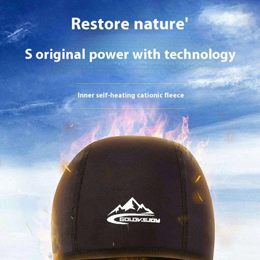 GOLOVEJOY DMZ45 Winter Cycling Cap Thermal Fleece Outdoor Sports Hat Waterproof Windproof Ear Protection Bike Beanie - Heather Grey - 5