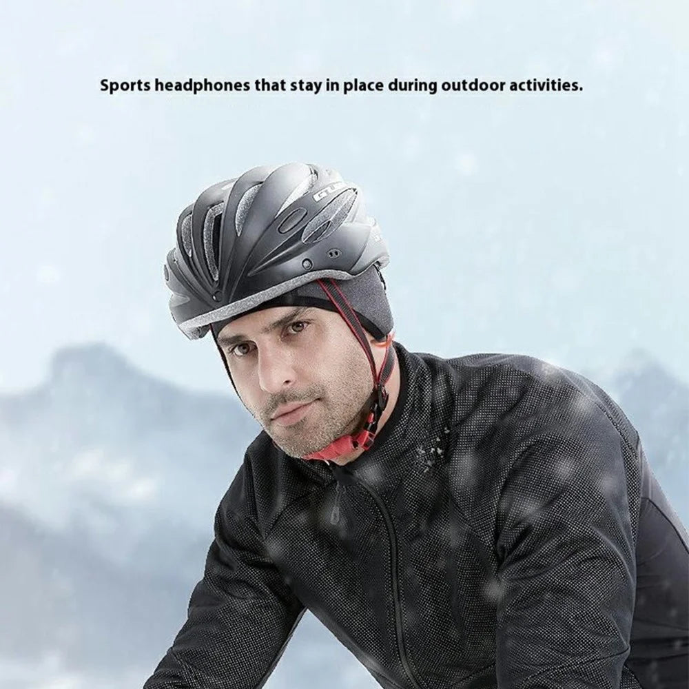 GOLOVEJOY DMZ45 Winter Cycling Cap Thermal Fleece Outdoor Sports Hat Waterproof Windproof Ear Protection Bike Beanie - Heather Grey - 6