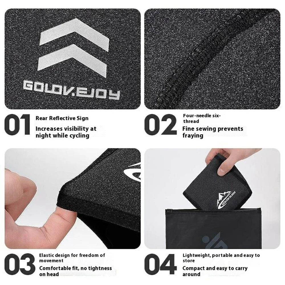 GOLOVEJOY DMZ45 Winter Cycling Cap Thermal Fleece Outdoor Sports Hat Waterproof Windproof Ear Protection Bike Beanie - Heather Grey - 7