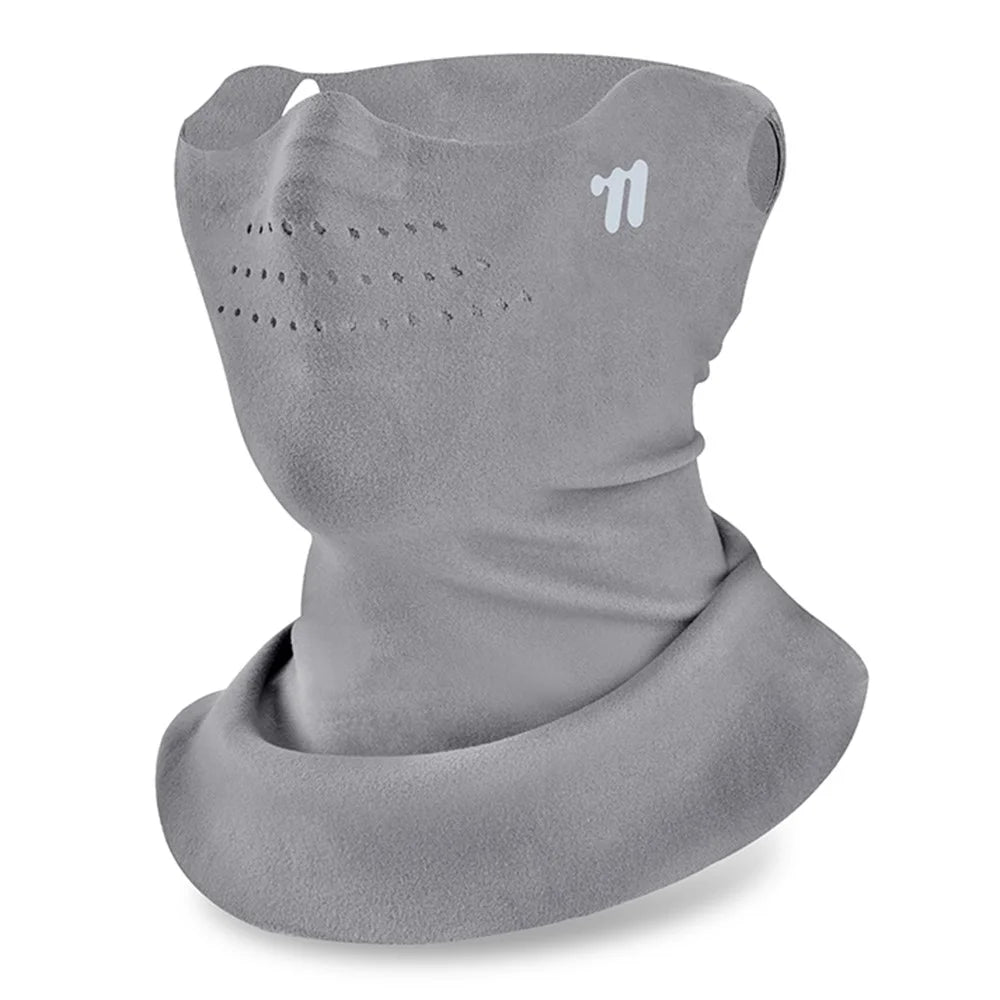 WEST BIKING YP0201477 Winter Windproof Face Mask Cycling Neck Gaiter Fleece Lined Balaclava for Outdoor Sports - Dark Grey - 1