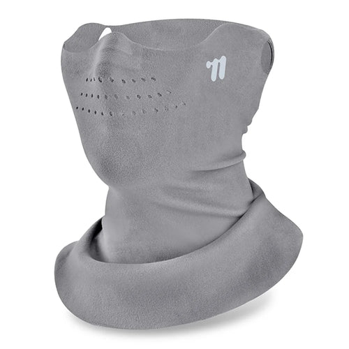 WEST BIKING YP0201477 Winter Windproof Face Mask Cycling Neck Gaiter Fleece Lined Balaclava for Outdoor Sports - Dark Grey - 1