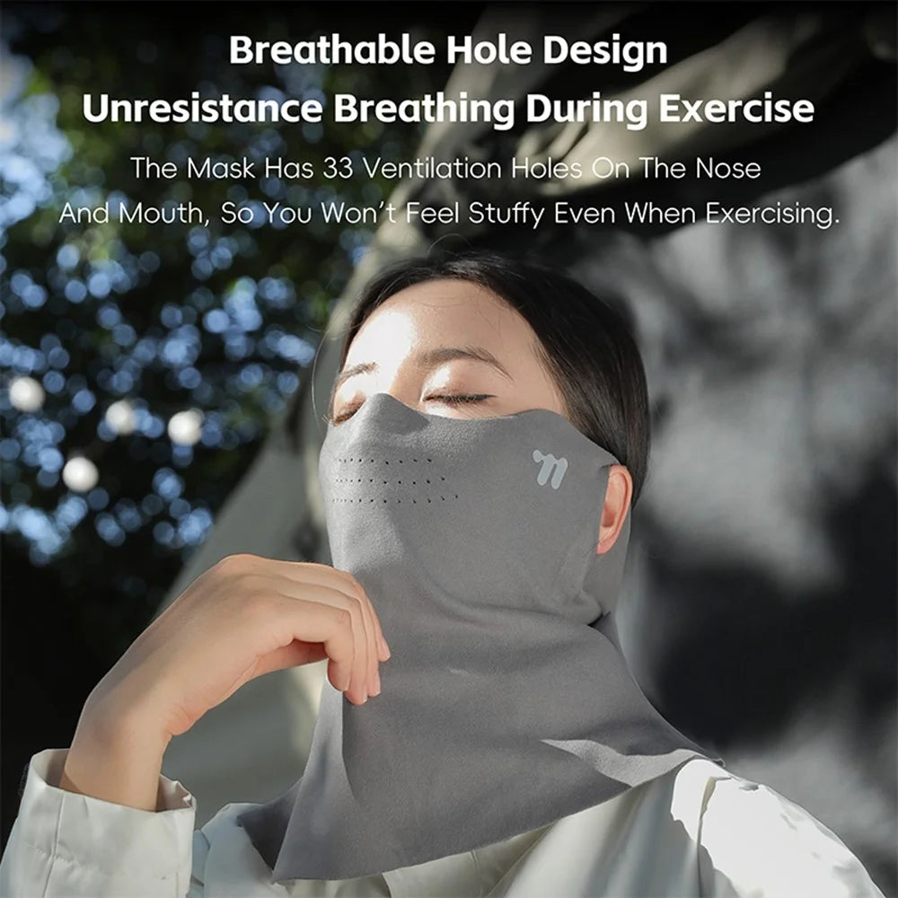WEST BIKING YP0201477 Winter Windproof Face Mask Cycling Neck Gaiter Fleece Lined Balaclava for Outdoor Sports - Dark Grey - 7
