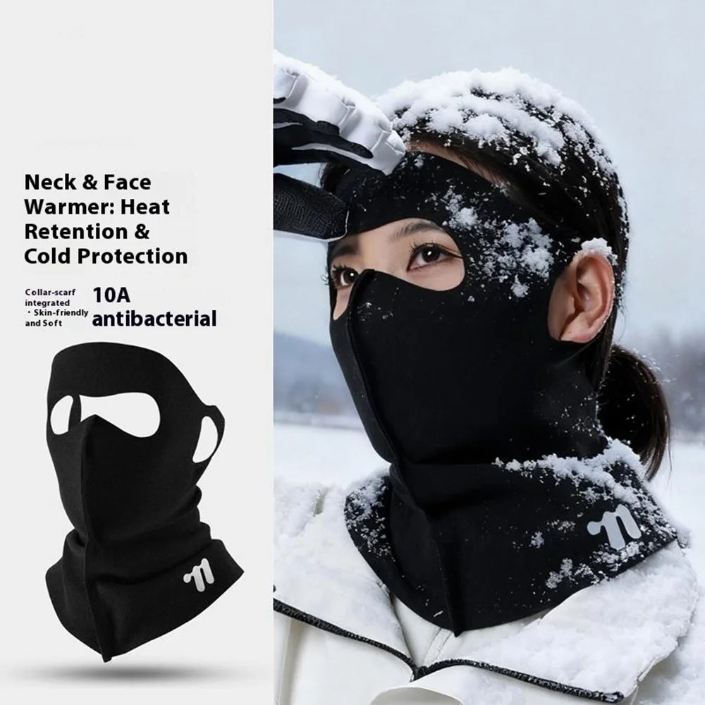 WEST BIKING YP0201482 Winter Face Mask Windproof Neck Gaiter Cycling Balaclava Thermal Protective Headwear - Black - 2