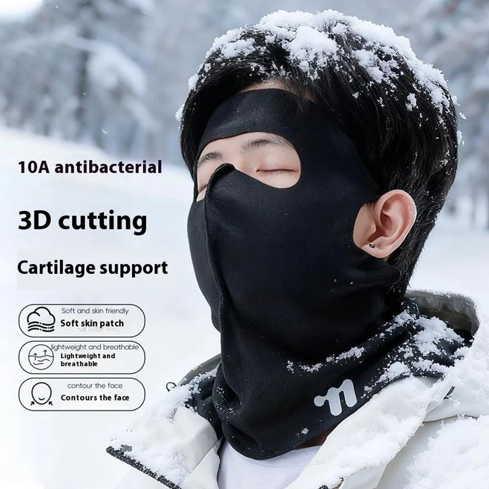 WEST BIKING YP0201482 Winter Face Mask Windproof Neck Gaiter Cycling Balaclava Thermal Protective Headwear - Black - 4