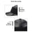 PU Leather Outdoor Warm Hat for Men Autumn Winter Baseball Cap with Ear Flaps - Black - 7